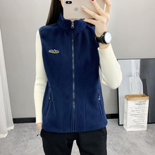 厂家批发抓绒马甲男女大码加厚双面摇粒绒背心情侣保暖四面弹马甲