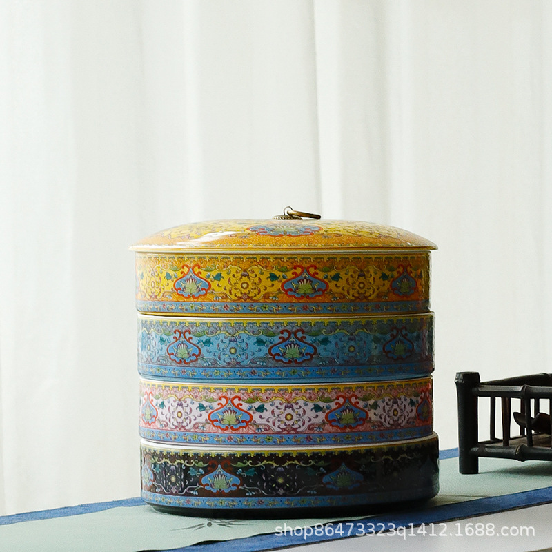 茶叶罐大号普洱茶叶罐陶瓷密封罐茶叶缸醒茶罐家用茶饼罐