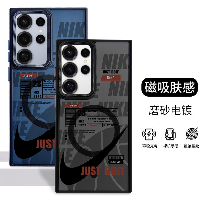Suitable for Samsung S25Ultra Magnetic S26 Phone Case A56 A17 A16 Trendy Brand A07 Skin-Feel A36 Phone Cover