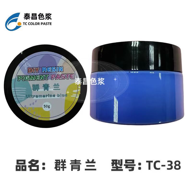 TC-38 글루 컬러 페이스트 Qun Qinglan, 오픈 병 50g