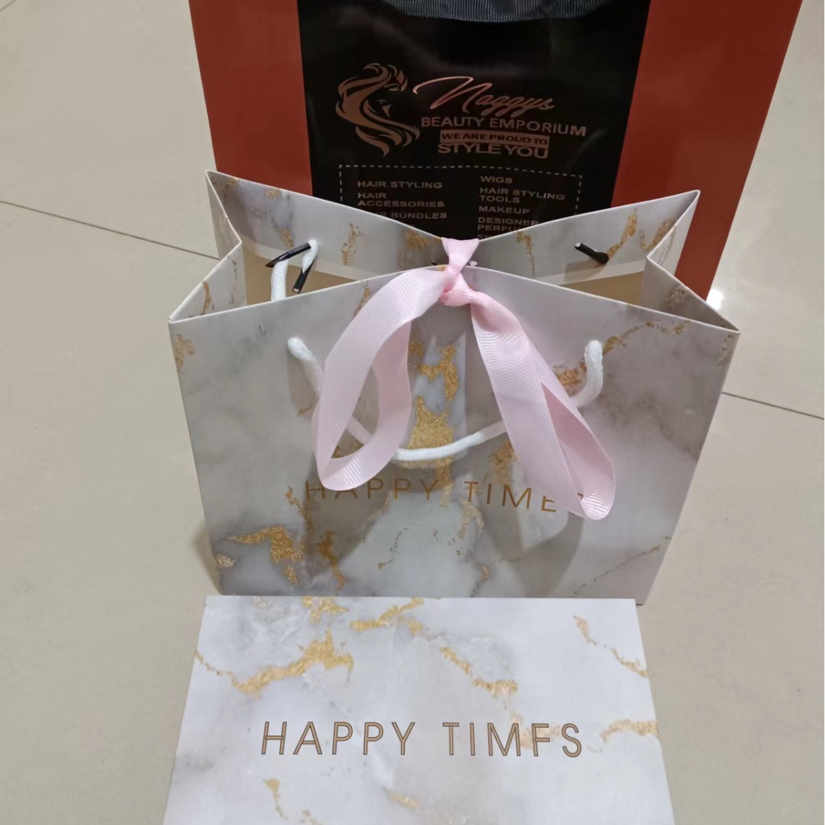 厂家现货服装礼品纸袋包装袋手提袋可印logo白卡纸袋子纸质购物袋