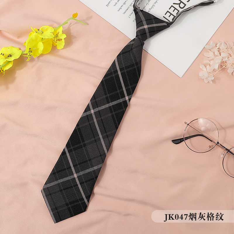 ↬↬↬JK047 담배재 체크무늬 넥타이 ↢ ↢ ↢