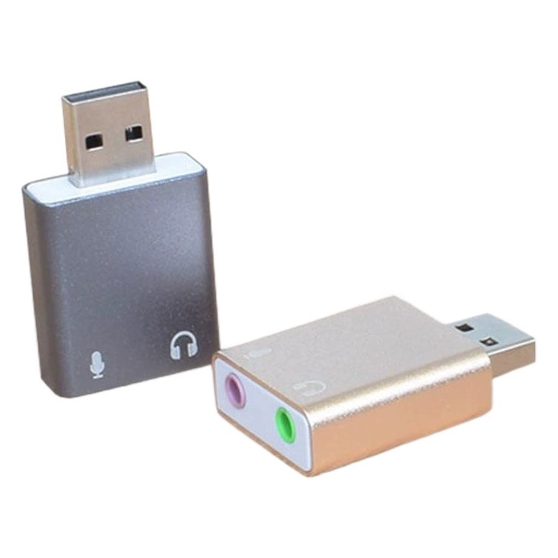 Прямой штекер записи беспроводная звуковая карта usb7.1 компьютер USB звуковая карта алюминиевый сплав звуковая карта накопитель-Бесплатная караоке внешняя звуковая карта