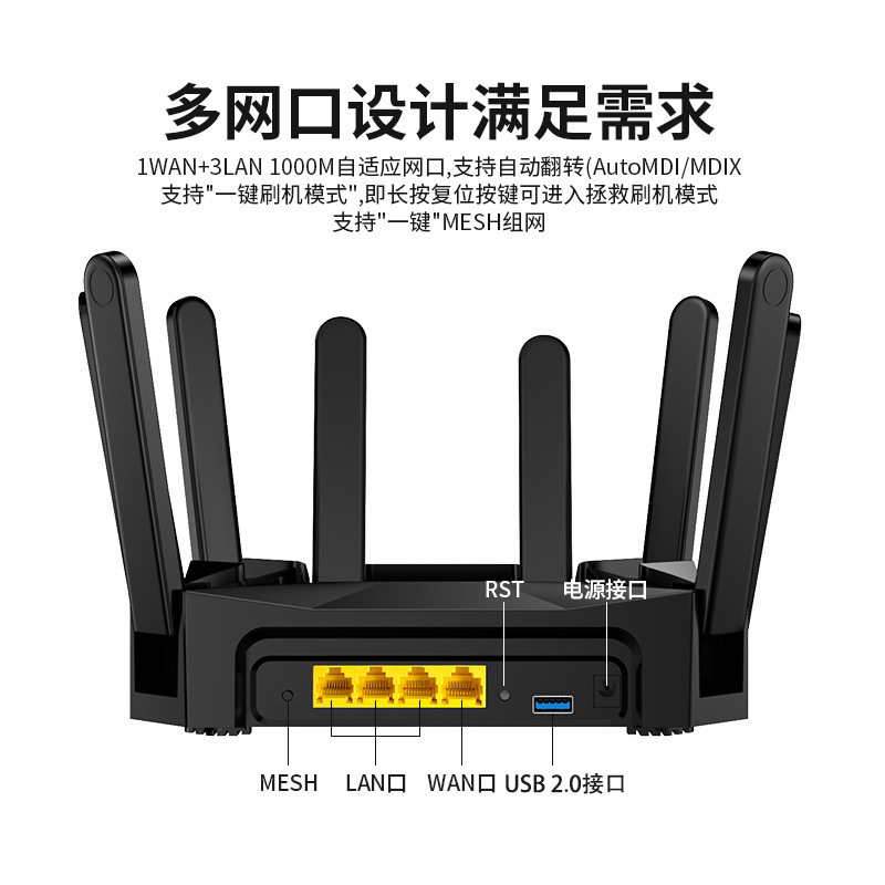 Zhibocom router wifi6 gigabit dual-band mt7981b esquema mesh wifi inalámbrico a través de la pared doméstica
