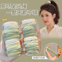 皮筋扎头发头绳女高级感2025新款发绳高弹力耐用扎高马尾发圈皮套