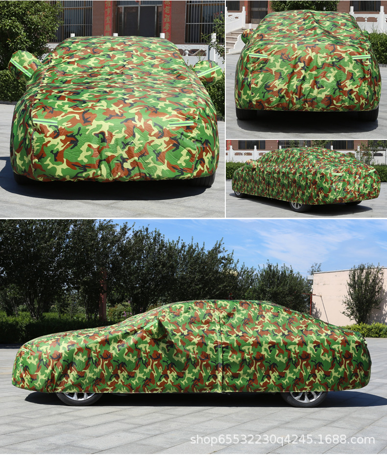 210D Oxford Cloth Car Cover with Fleece Lining, Thickened, Rainproof, Snowproof, Frostproof, Sunproof, Full Car Cover, in Stock