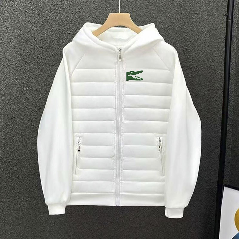 25 Autumn/Winter New Cross-Border High-Quality Crocodile Pattern European Style Autumn Hooded Warm Cotton Jacket