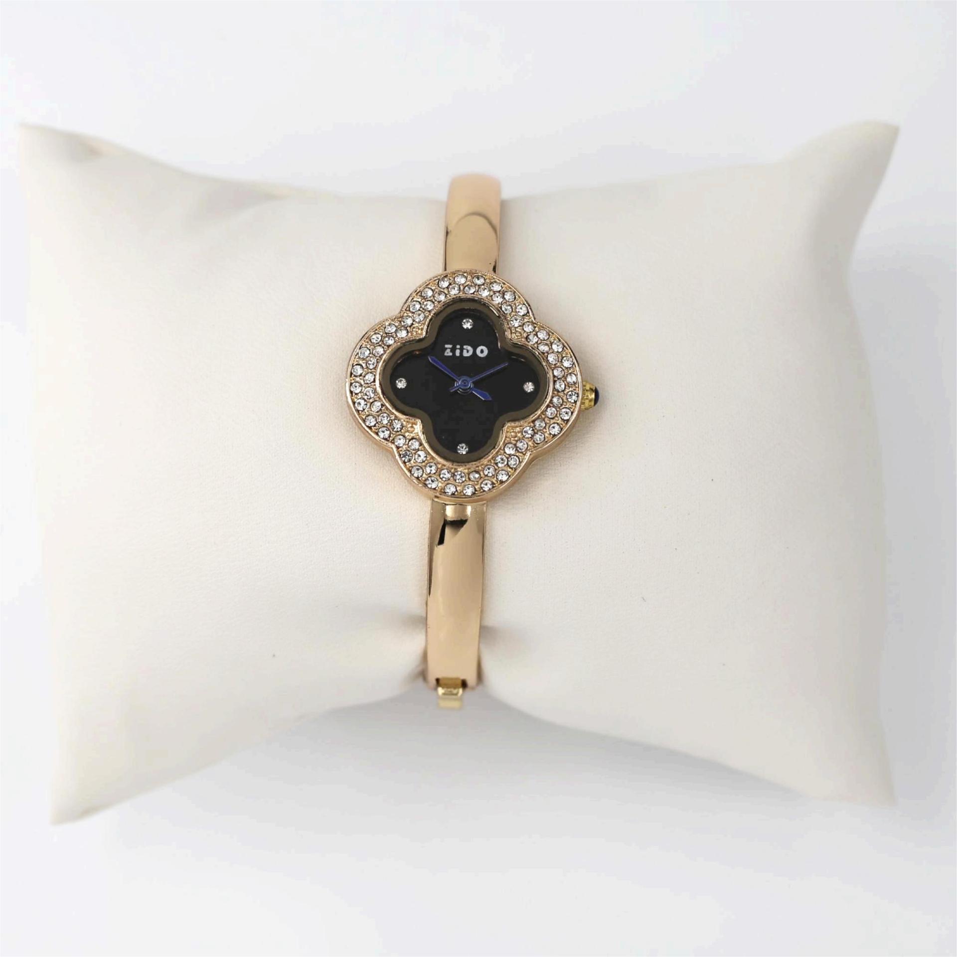 Men's Quartz Watch Clover Bracelet With Diamond-encrusted Strap_voghion.com