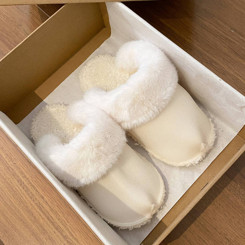 2025 Cotton Slippers for Outer Wear, Removable, Washable, Replaceable Inner Liner, Warm and Comfortable, Thickeneded Cotton Cover for Home Use