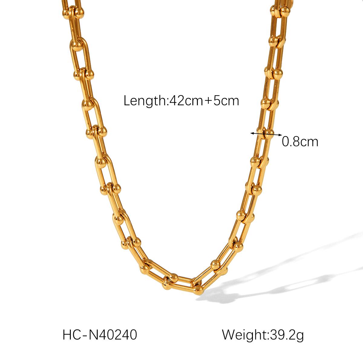 20g Weight PVD Coated Gold Plating Process Lobster Trigger Clasp Closure Clasp Closure Type 18K Real Gold Plated Plating Material Necklace Classification 304 Stainless Steel Chain Material Cuban Link Chain Curb Chain, coffee bean chain, ball chain Chain Type 1 Piece Quantity Casual, Daily Occasion 304 Stainless Steel Material Geometric Pattern Women's Gender IG Style, Vintage Style Style Waterproof Non Tarnish, Plating Craft PVD Coated Real Gold Plated Geometric 304 Stainless Steel IG Style Vintage Style Waterproof Non Tarnish 304 Stainless Steel Lobster Trigger Clasp Closure Necklace 21