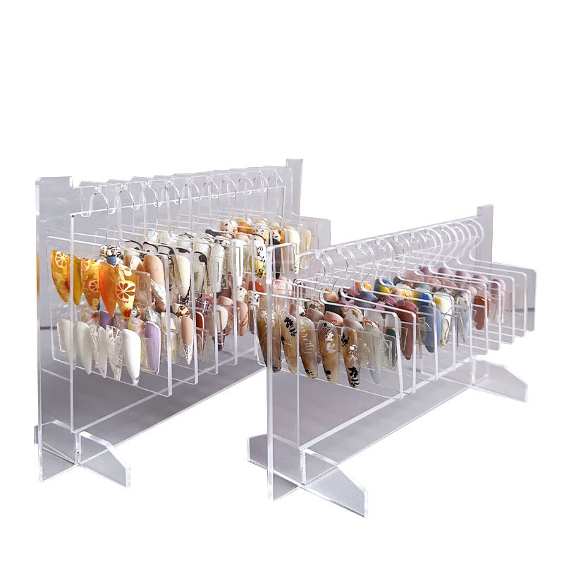 Nail Art display Board estilo acrílico tarjeta de color funciona modelado modelo de escritorio muestra de almacenamiento herramienta de suspensión