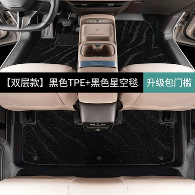 Universal Foot Pad — waterproof TPE car floor mats - double-layerfoot-mat-black-starry-sky-blanket-nissan-nx8extended-range-version