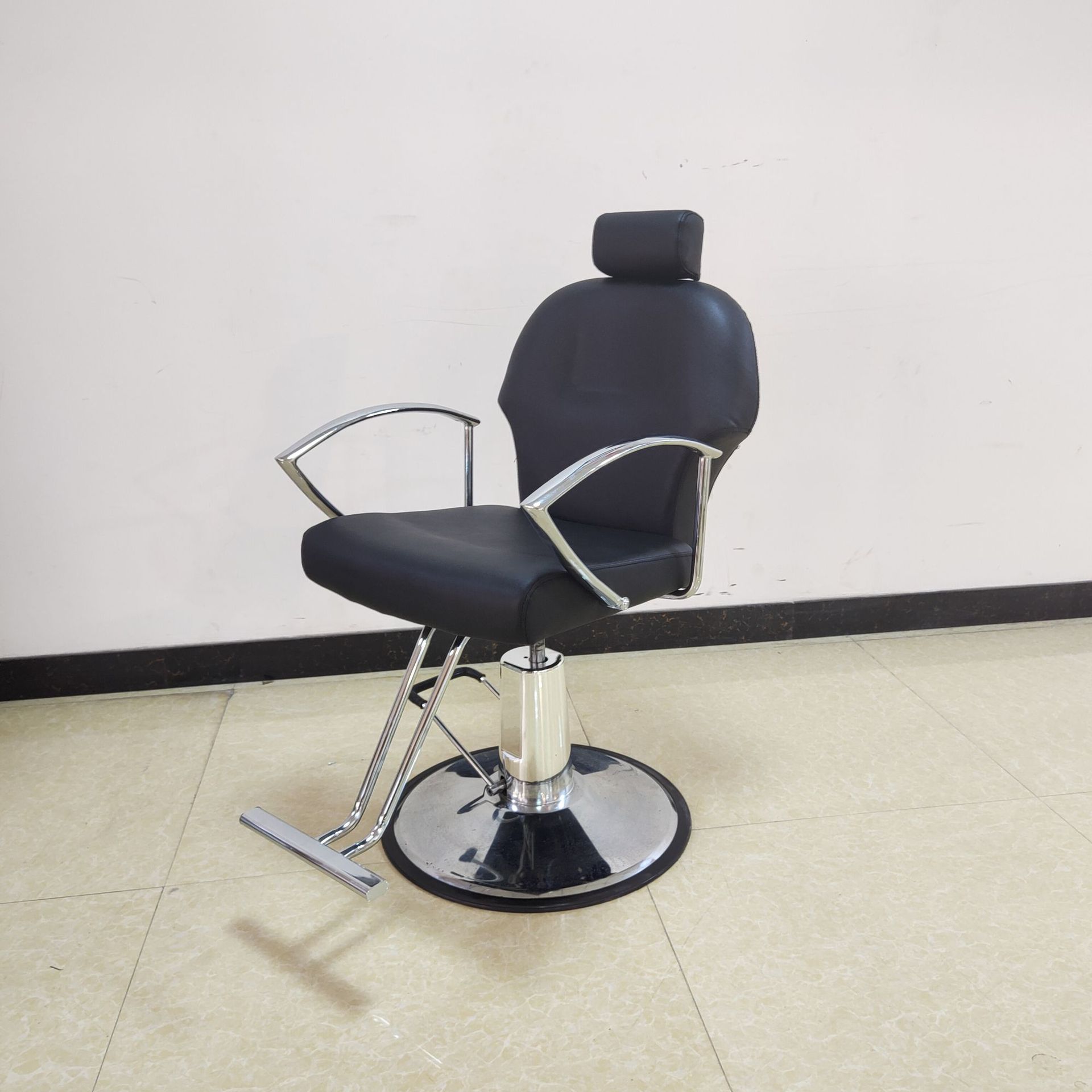 Silla de peluquería moderna simple silla de peluquería silla de peluquería silla de peluquería silla giratoria silla de corte de pelo rojo