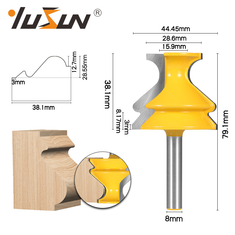 宇盛染肚扶手刀具木工铣刀橱柜线刀线条刀成型花型刀桌缘刀顶角线