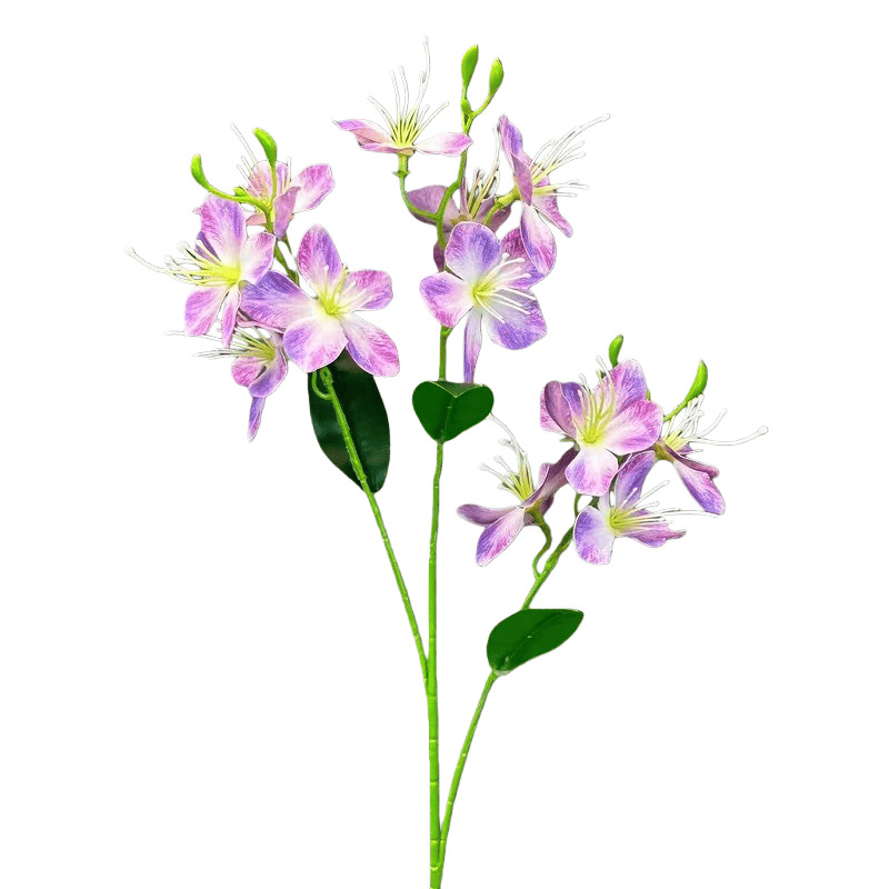 3 flores de jazmín de imitación de un solo sueño decoración de bodas decoración de hoteles flores falsas transfronterizas al por mayor