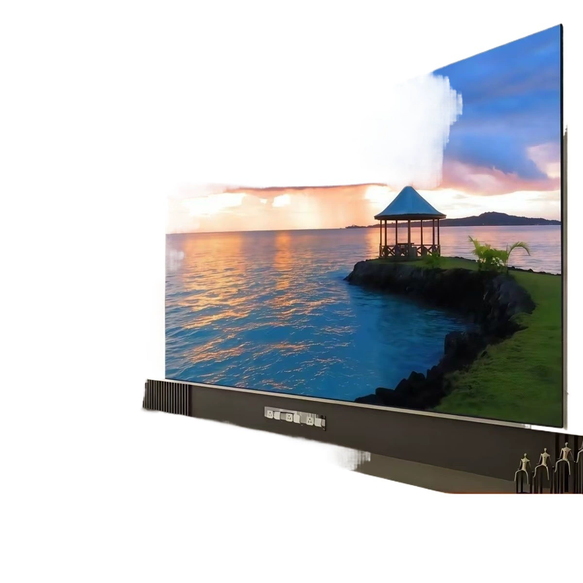 Настенный Smart TV, 8K полноэкранный безрамочный, 100 дюймов, 128 ГБ, гарантия по стране