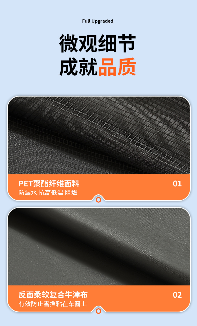 Car Snow Shield, Winter Thickened Magnetic Anti-Frost, Anti-Freeze, Anti-Snow Cover, Car Sunshade, Sun Protection, Front Windshield Insulation