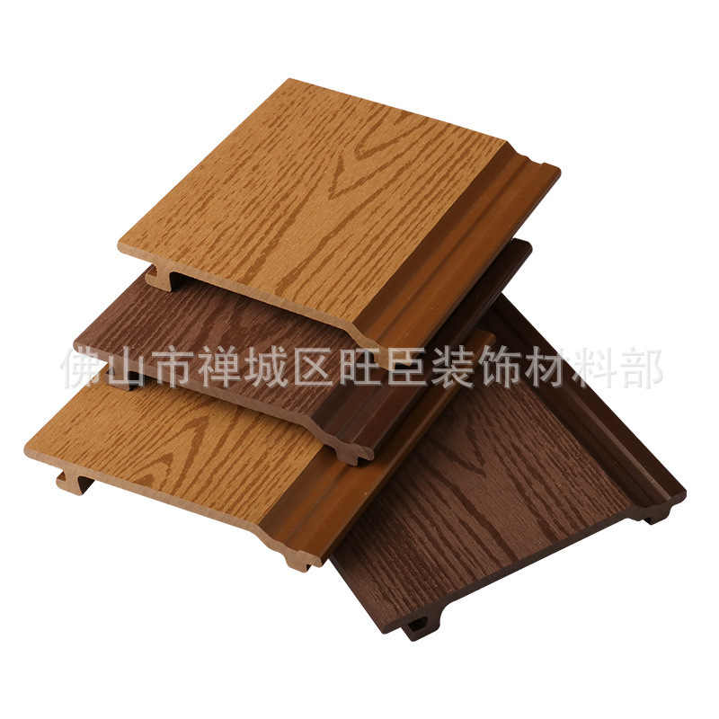 木塑共挤长城板招牌门头木屋吊顶护墙板户外阳台庭院格栅围栏防腐