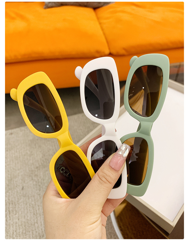 24g Weight Full Frame Glasses Structure Sunglasses Classification Ac, UV400 Protection Lens Material Square Glasses Style Cartoon Style Square Ac UV400 Protection Square Full Frame Kids Sunglasses