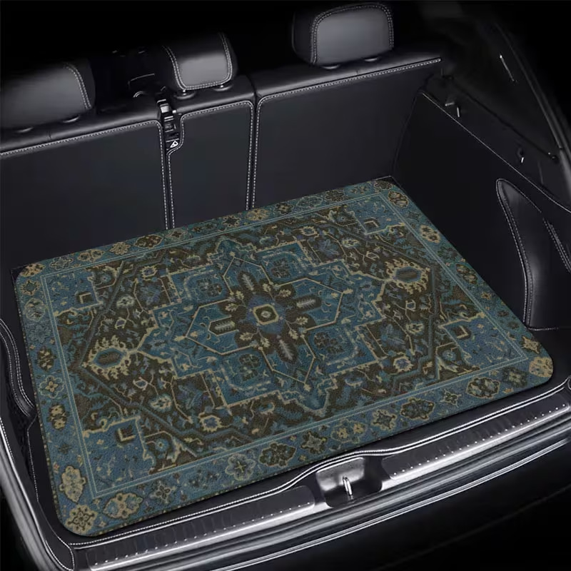 Cross-border Amazon TEMU best-selling car trunk mat, American-style animal-themed, all-season dustproof car floor mat