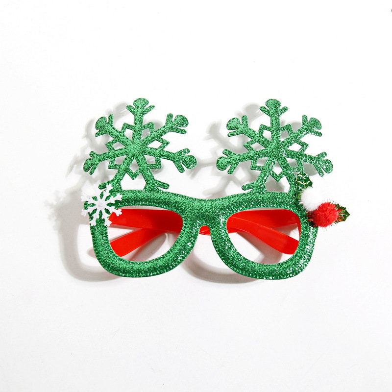 Explosiones transfronterizas de decoraciones de Navidad gafas para adultos niños regalos de Navidad festivos marcos de gafas al por mayor
