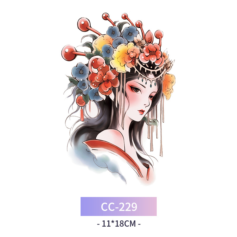 Transfronterizo en stock al por mayor de halloween colorido mariposa tatuaje pegatinas simulación sangrienta cicatriz pegatinas divertidas pegatinas impermeables