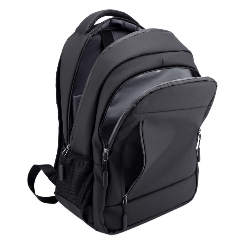 Многослойный повседневный рюкзак из кожи для ноутбука и школы с логотипом, с отделениями для сухих и влажных вещей