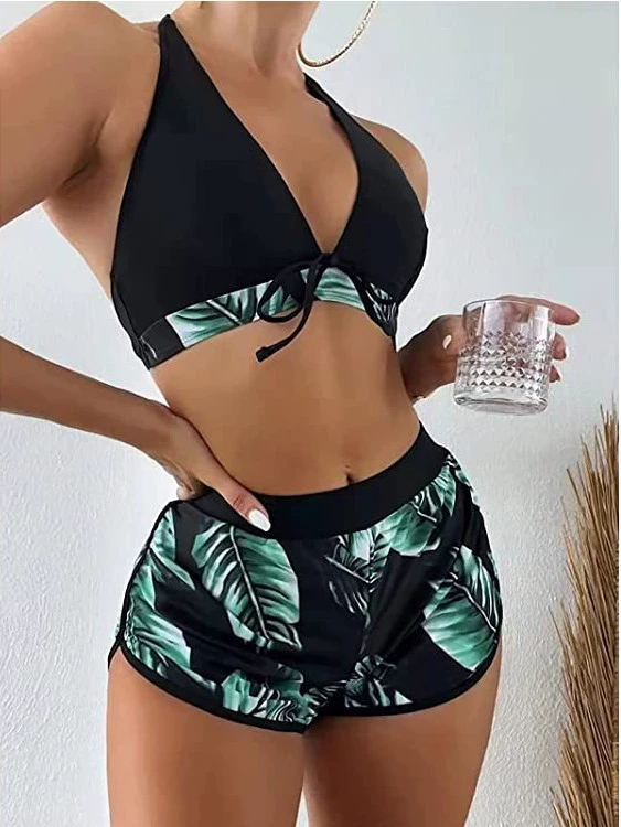 Раздельные шорты, купальник, 2023, европейский стиль, AliExpress