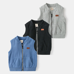 Kids' Vest, Korean-style Children's Clothing – Spring/Summer Collection, Baby Zip-up Jacket, Boys' Fashionable Waistcoat Top – Drop Shipping Available