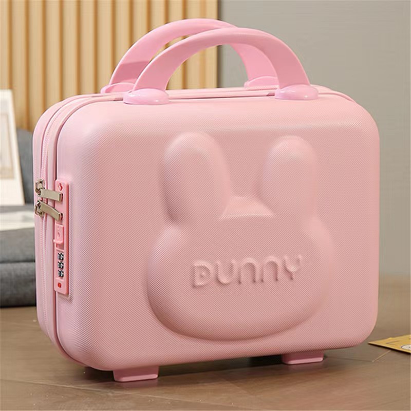 Nuevo conejo maleta maquillaje regalo de mano caja de boda 14 pulgadas 16 pulgadas maleta maleta