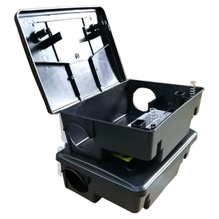 全新材料捕鼠器双锁设计防潮 防误食鼠饵盒 快速灭鼠诱饵站老鼠屋