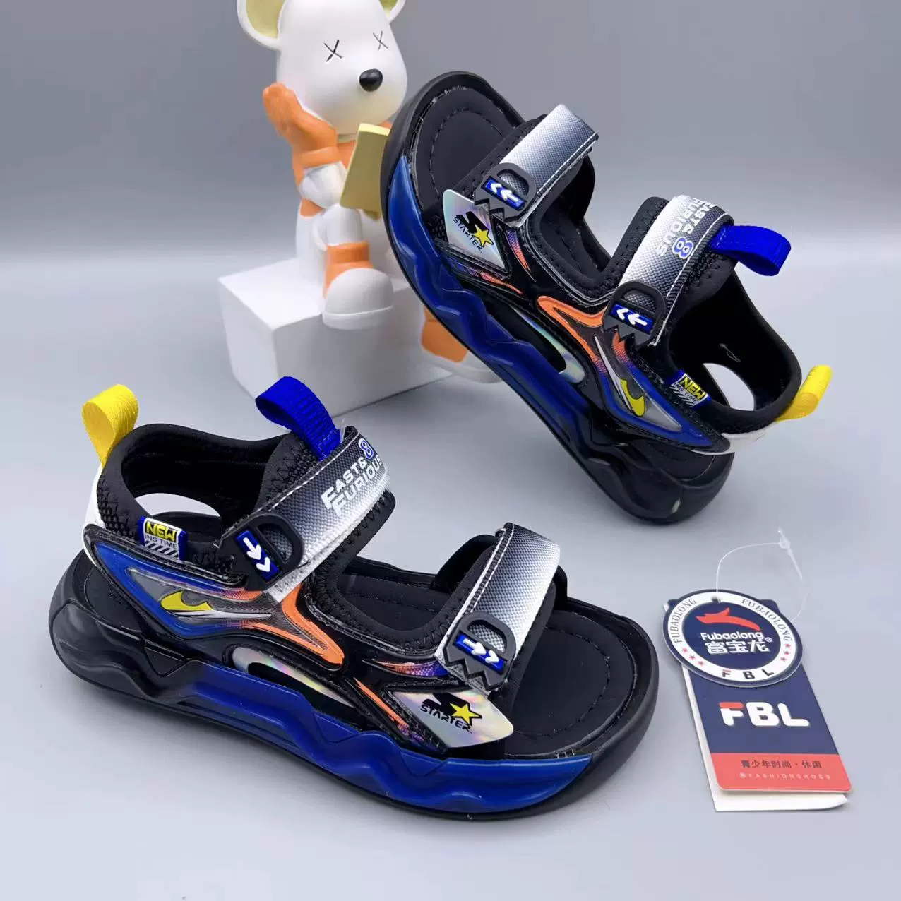 富宝龙 Summer sandals, beach shoes for boys, 2025 years, for adolescents