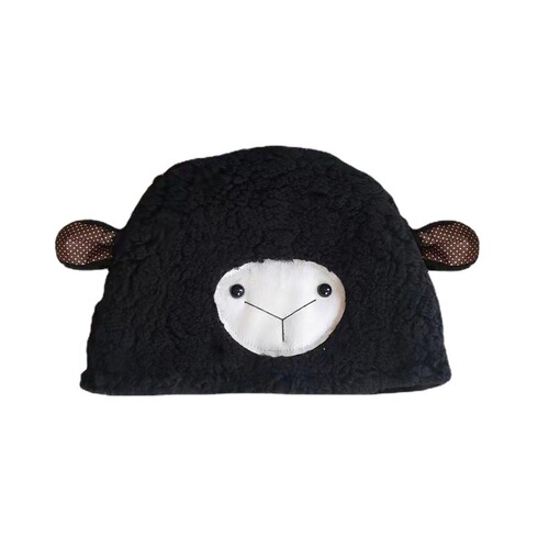 Bear Hat Women's Winter Cute Furry Rabbit Ears Wool Hat Funny Puppy Same Style Knitted Hat Pullover Plush