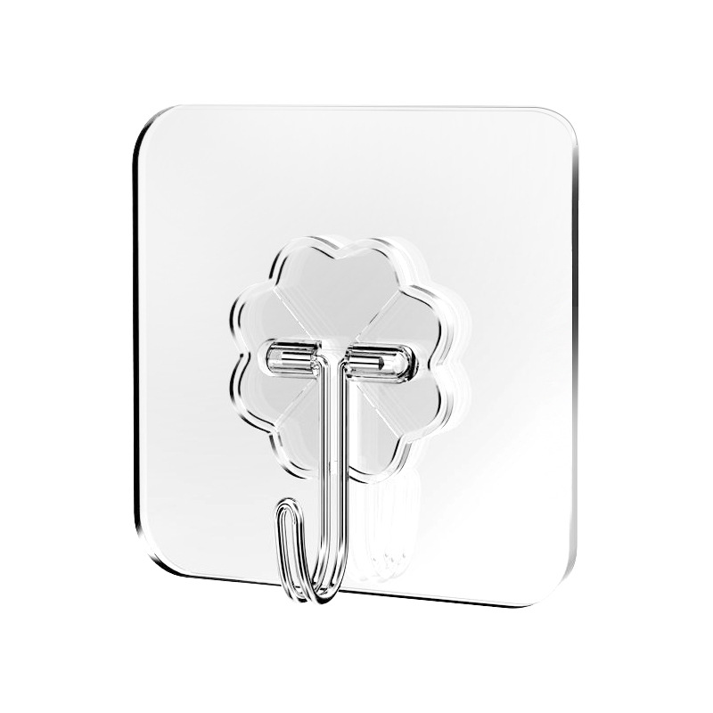 Gancho adhesivo fuerte para colgar en la pared rodamiento de pared transparente gancho sin costuras Gancho de pared sin punzonado gancho de pasta