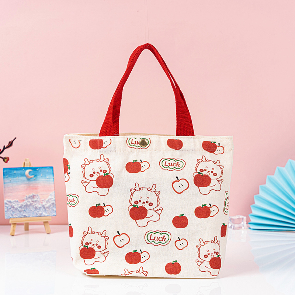 Bolsa de regalo de graduación de niños bolsas de lona portátiles de dibujos animados estudiantes bebés regalo de cumpleaños bolsa de lona spot