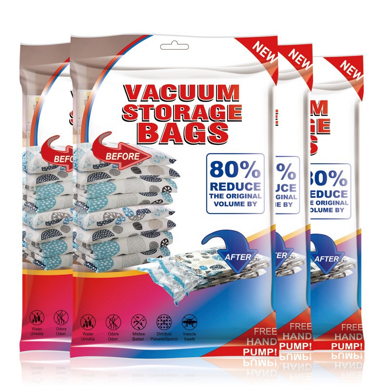 Bolsa de compresión de vacío transfronteriza, paquete de ropa doméstica, bolsa de almacenamiento de edredón, bolsa de vacío de viaje gruesa