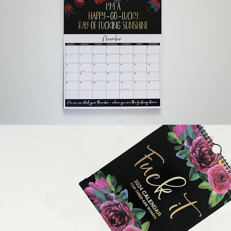 Cross-border new product 2024 Calendar For Tired-Ass Women