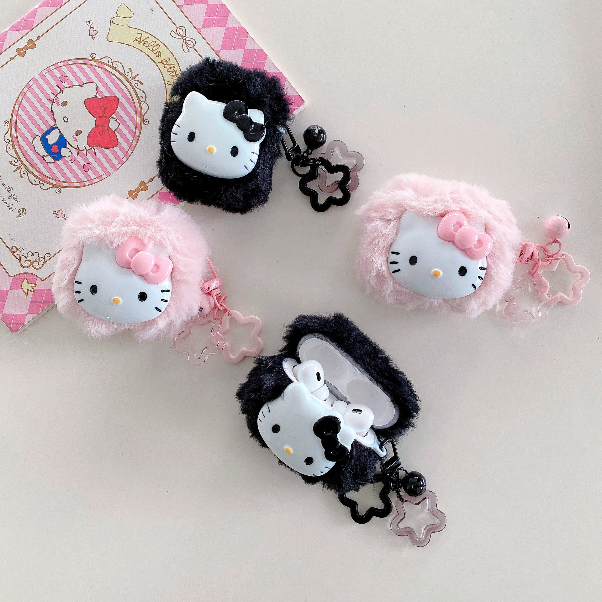 Apple, cute compatible cartoon protective headphones with bow, pro2