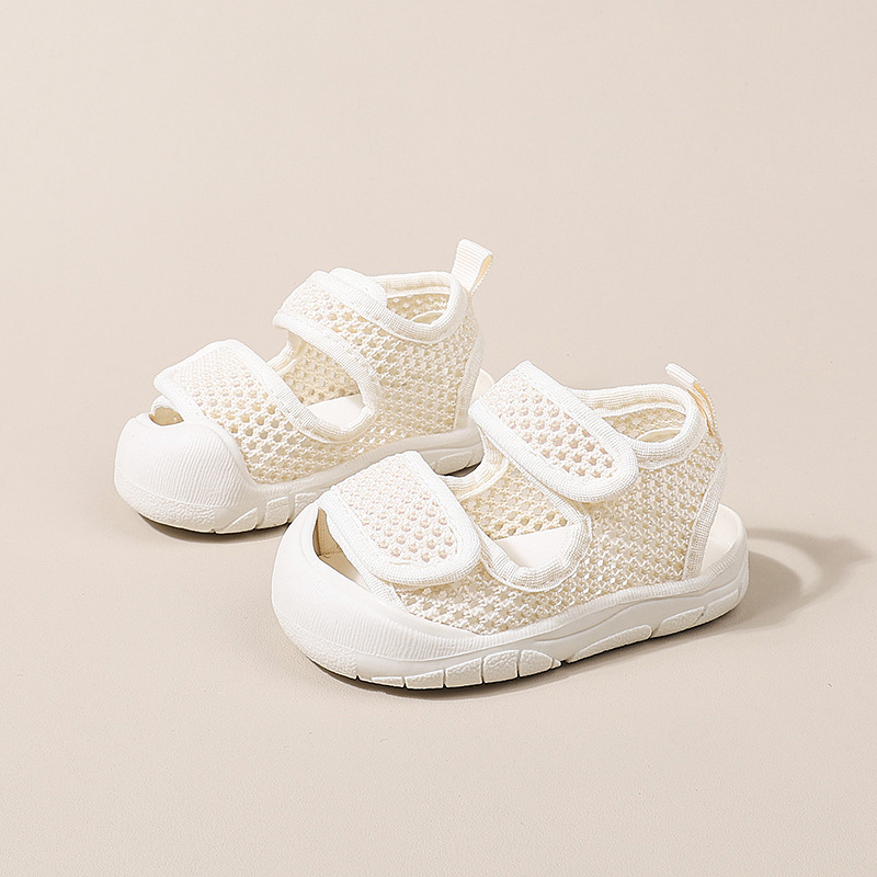Baby Sandals Summer Women's Treasure Mesh Breathable Mesh Shoes Men's New Indoor Girls Non-slip Soft Sole Women's Baby Shoes
