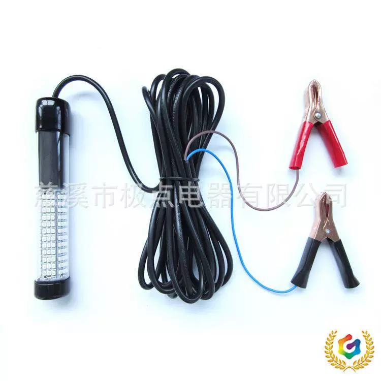 12V/24V подводный зелёный свет, белый/синий/жёлтый светодиодный свет для приманки, привлекающий рыб освещатель, комплект для рыбалки