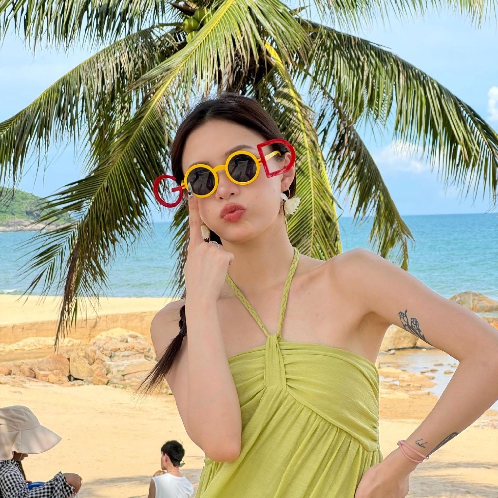 Gafas de Fiesta con Temática Hawaiana, ABS, Divertido, Decorativo, para Fiestas en la Playa y Festivales de Música