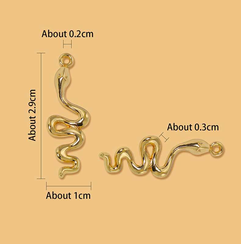 1 Piece Simple Style Snake Alloy Plating Pendant Jewelry Accessories display picture 1