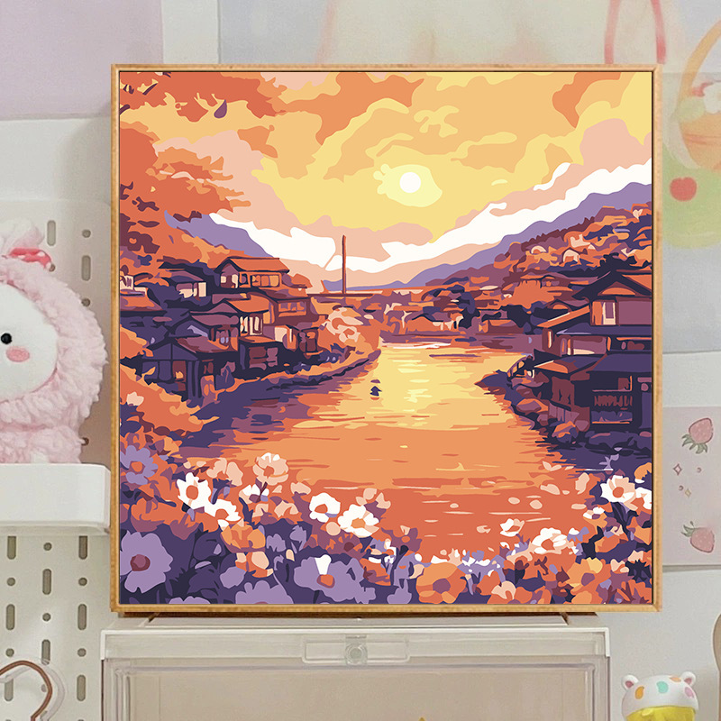 蝶デジタル油絵 diy 着色油絵子供の手描き蝶装飾絵画装飾品メーカー卸売|undefined