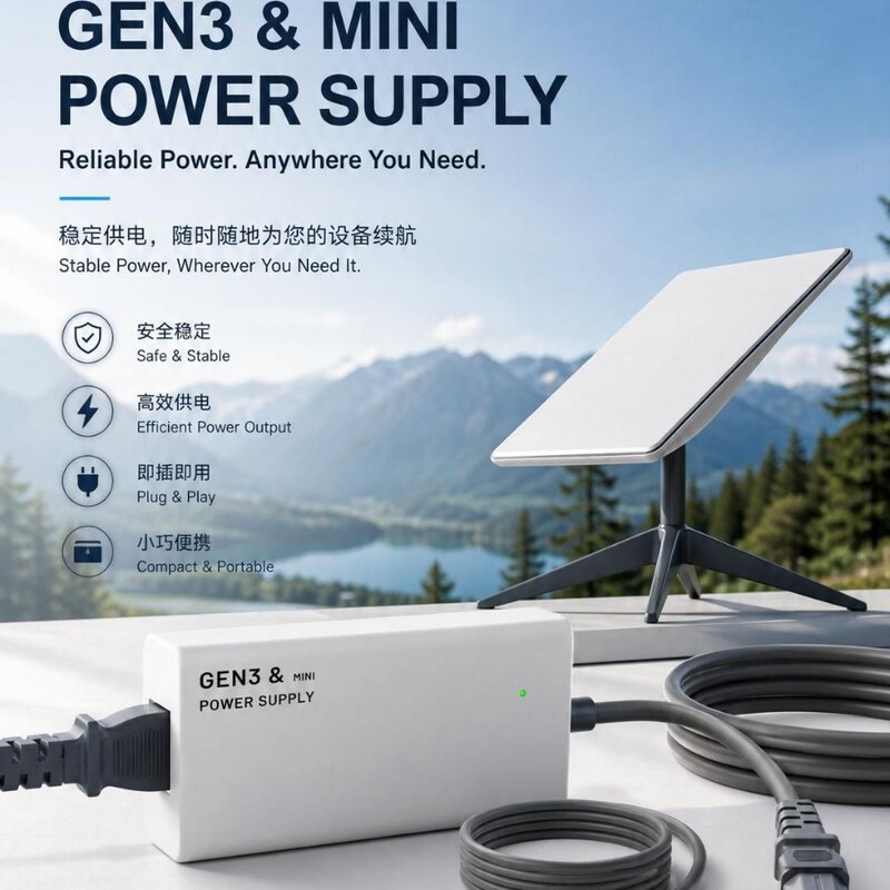 144W Third Generation Mini Power Adapter 48V3 Us/Uk/Eu/Au Outdoor Gen3 Satellite Router Switching Power Supply 144W Third Generation Mini Power Adapter 48V3 Us/Uk/Eu/Au Outdoor Gen3 Satellite Router Switching Power Supply