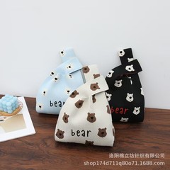 喜糖袋誕生日宴満月百日赤ちゃんお土産袋実用ニットバッグ