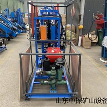 河南柴油液压打井机 150米家用灌溉钻井机 小型空调降水井神器