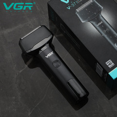 VGR371 Cross-border Reciprocating Rechargeable Shaver, IPX5 Waterproof, Men's Electric Razor for Beard Trimming
