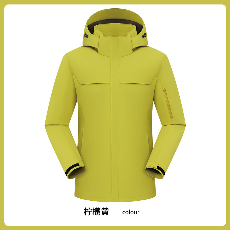 冬季工作服工装户外防水外套跨境连帽风衣新款冲锋衣羽绒内胆定制|undefined