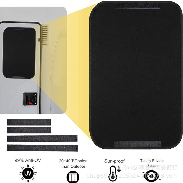 Car Sunshade, Rv Sunshade, Strong Magnetism, with Car Window Velcro