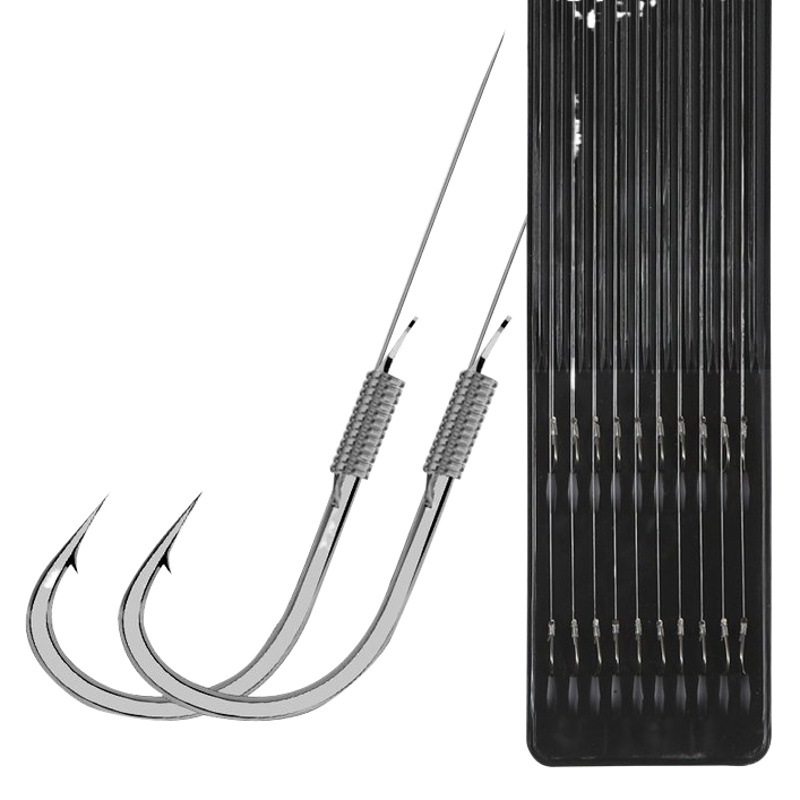 Sub-thread double hook wholesale 45cm hand-tied double hook hanging finished double hook gold sleeve Isem Izu fishing hook